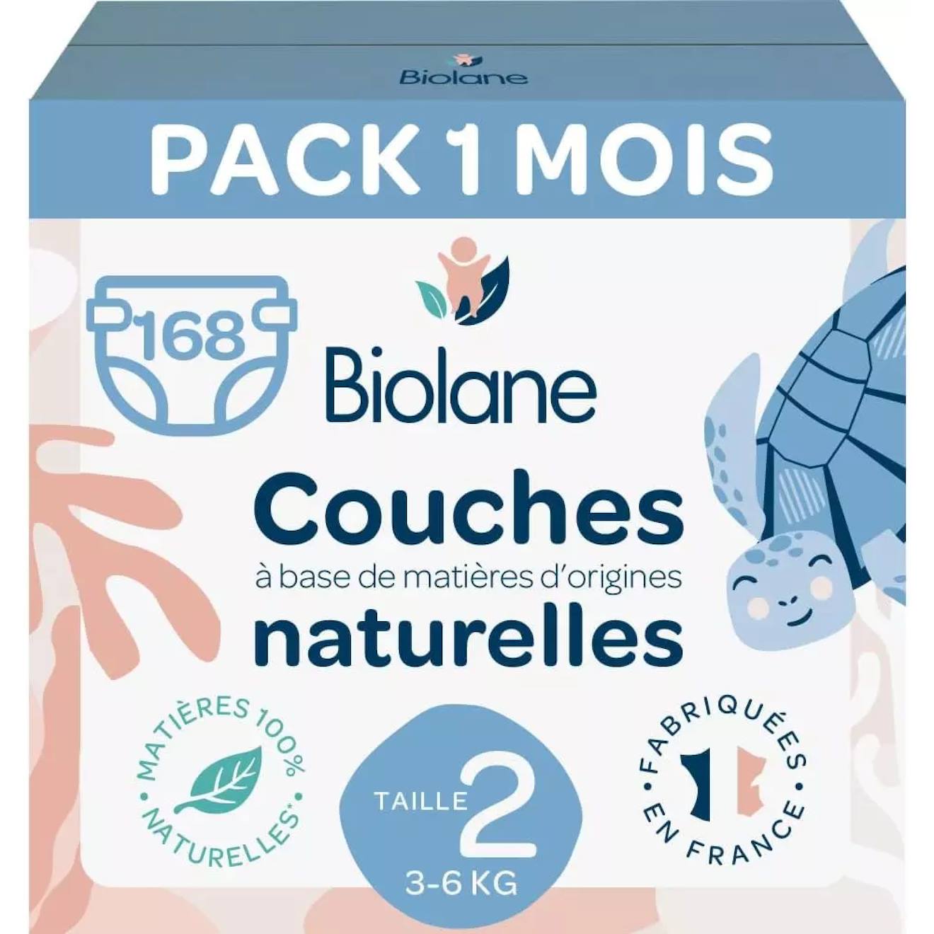Couches Taille 2 (6 Paquets - 168 Couches) Multicolore