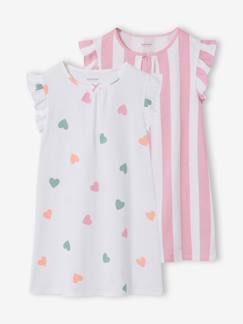Lot 2 chemises nuit fille  - vertbaudet enfant
