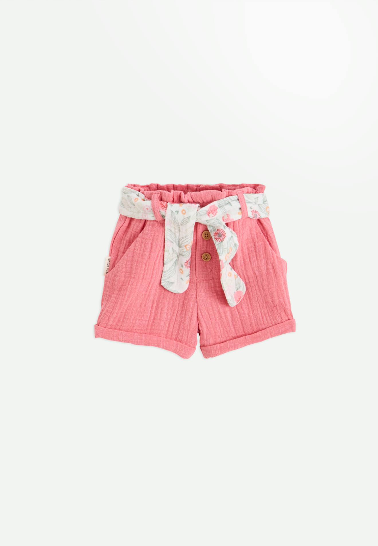 Short Enfant En Gaze De Coton Anaelle Rose Short Enfant En Gaze De Coton Anaelle Rose