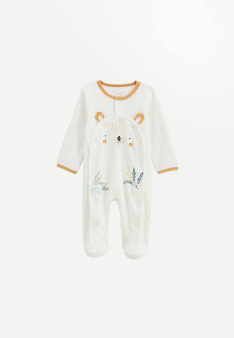 Bébé-Pyjama bébé en velours ouverture pont mini rêve