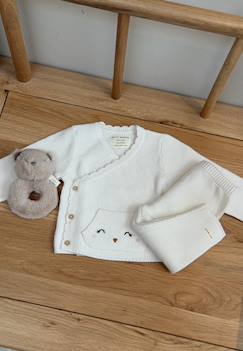 Ensemble bébé gilet et pantalon en tricot colette  - vertbaudet enfant