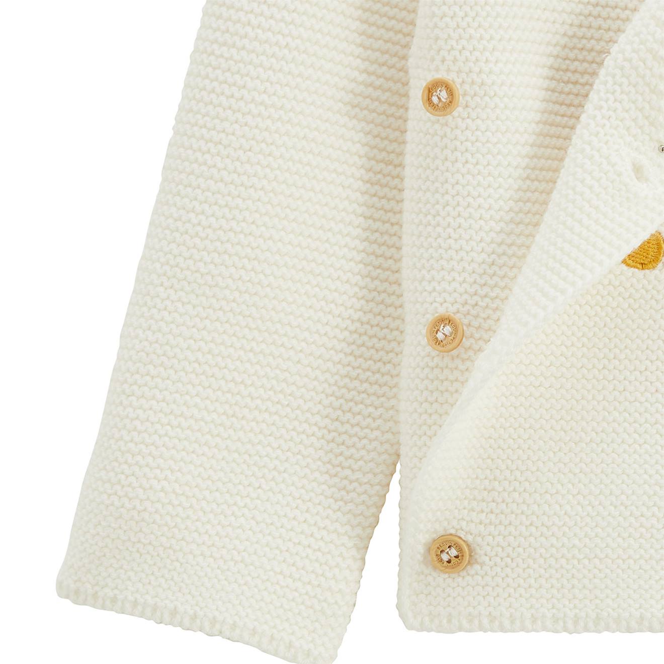 Ensemble Bébé Gilet Et Pantalon Avec Pieds En Tricot Mini Rêve Ecru (Petit Beguin) - Image 2