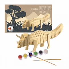 Jouet-Triceratops en bois à peindre