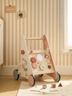 Jouet-Premier âge-Bascules, chariots de marche, trotteurs et porteurs-Chariot de marche avec freins en bois FSC®