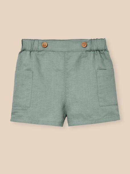 Bébé-Short-Short en lin et coton bébé