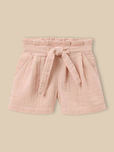 Fille-Short  en gaze de coton - collection junior