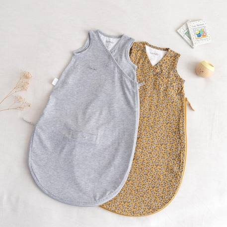 Gigoteuse sans manches été  - tog 0.5 jersey Art deco+Dots ecru+Flamingo+Heidi carmin+Heidi ocre+Heidi opalin+Mario turquoise+Mini lunar+Mini pudding+Mini stone+Mix grey+Piuma moka+Stars ecru+Wouff noisette+Wouff spinach 29 - vertbaudet enfant 