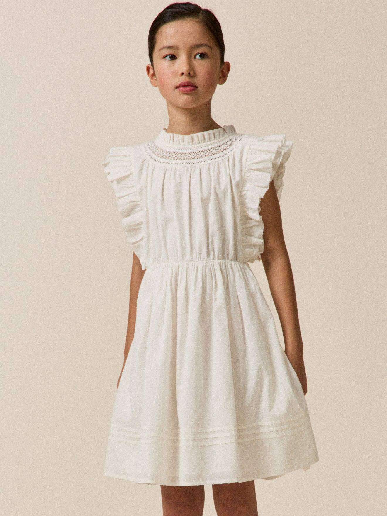 Robe Valentine Fille - Collection Fêtes Et Mariages Ecru