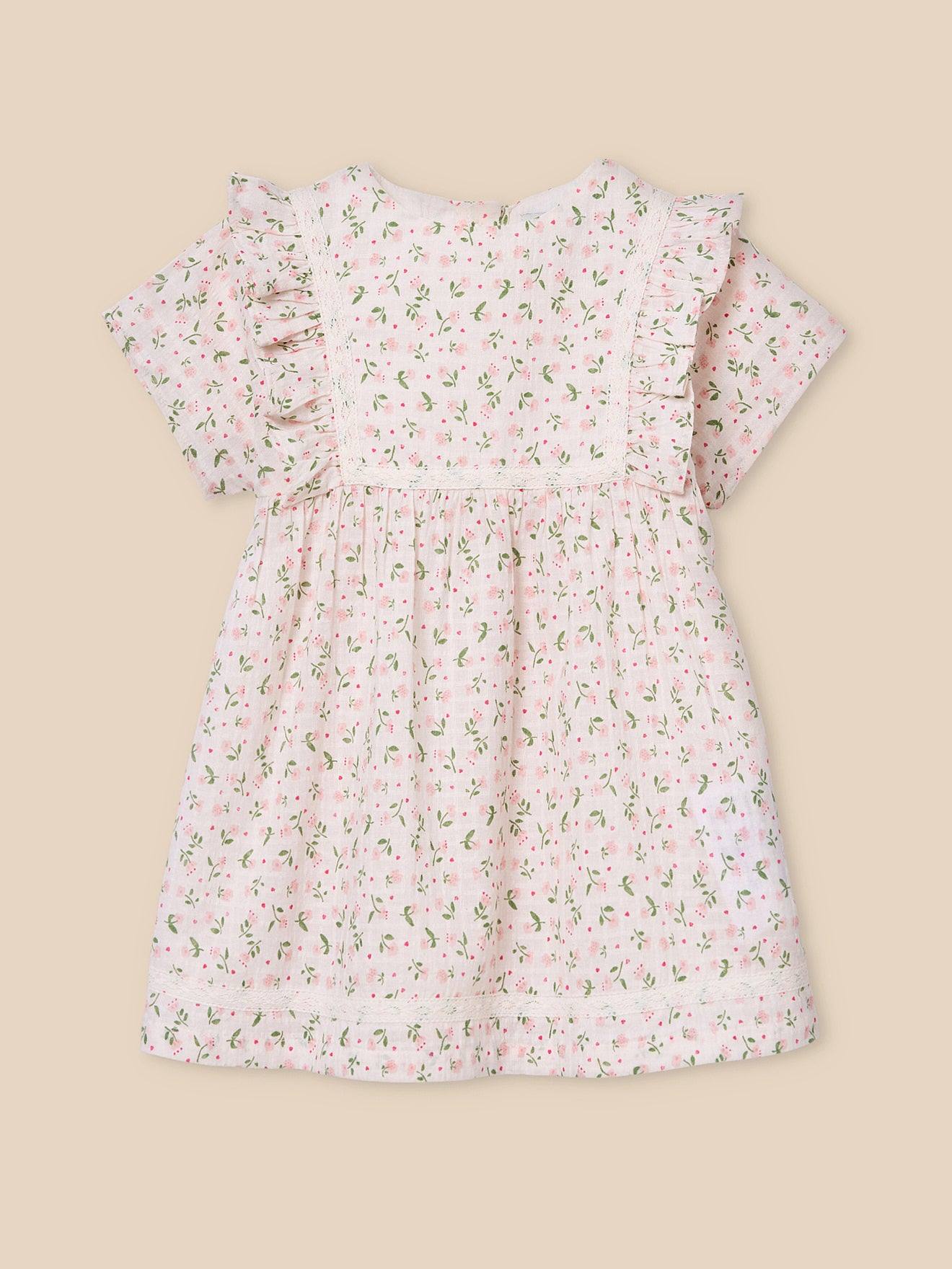 Robe fleurie bébé imprimé camelia