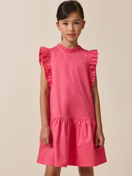 Robe  charlotte en satin de coton - collection couture  - vertbaudet enfant