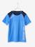 T-shirt de sport garçon matière technique effet colorblock bleu drapeau+noir 1 - vertbaudet enfant 