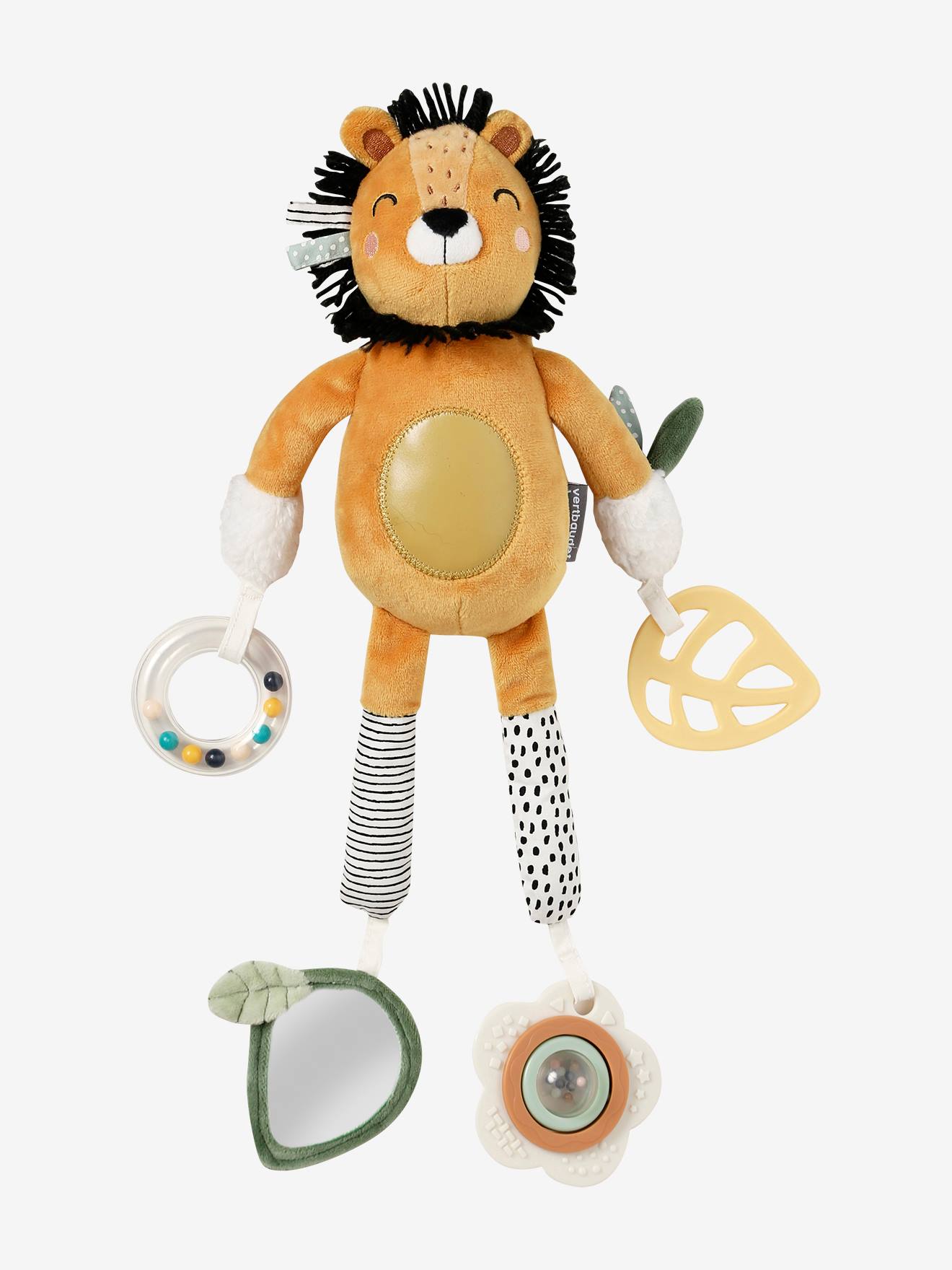Peluche d'activités à suspendre Tanzanie jaune (Vertbaudet) - Image 2