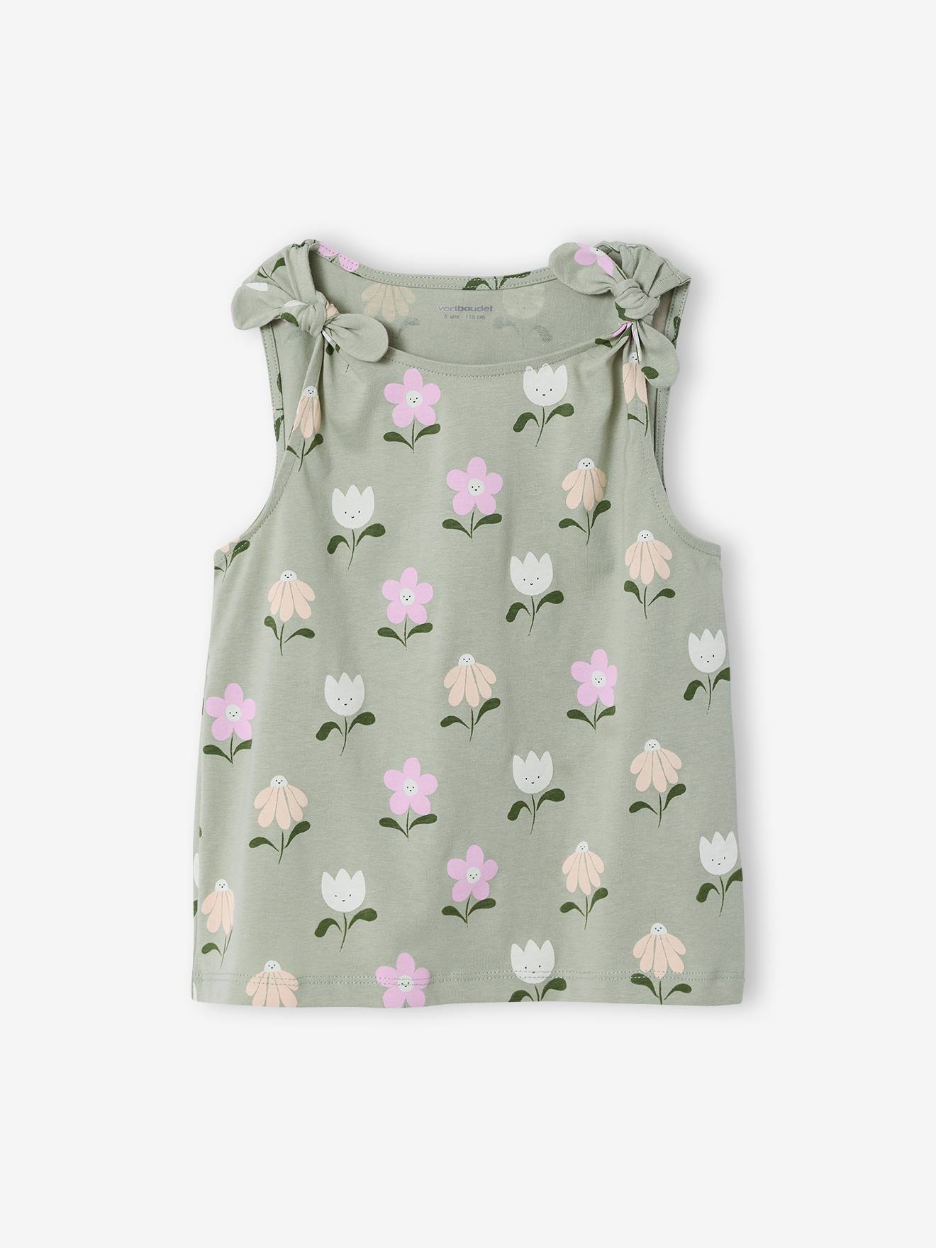 T-shirt sans manches vert sauge