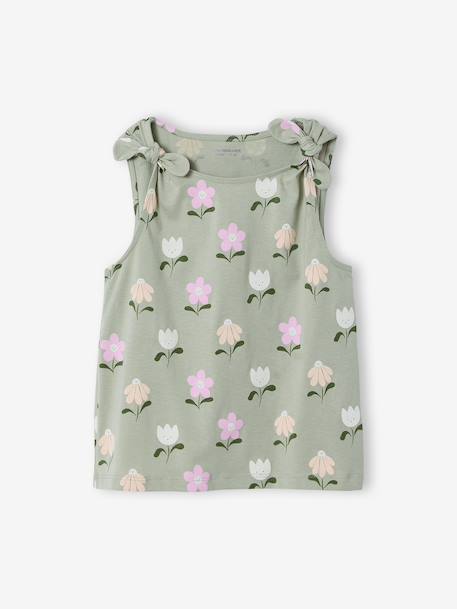 Fille-T-shirt, sous-pull-T-shirt-T-shirt sans manches