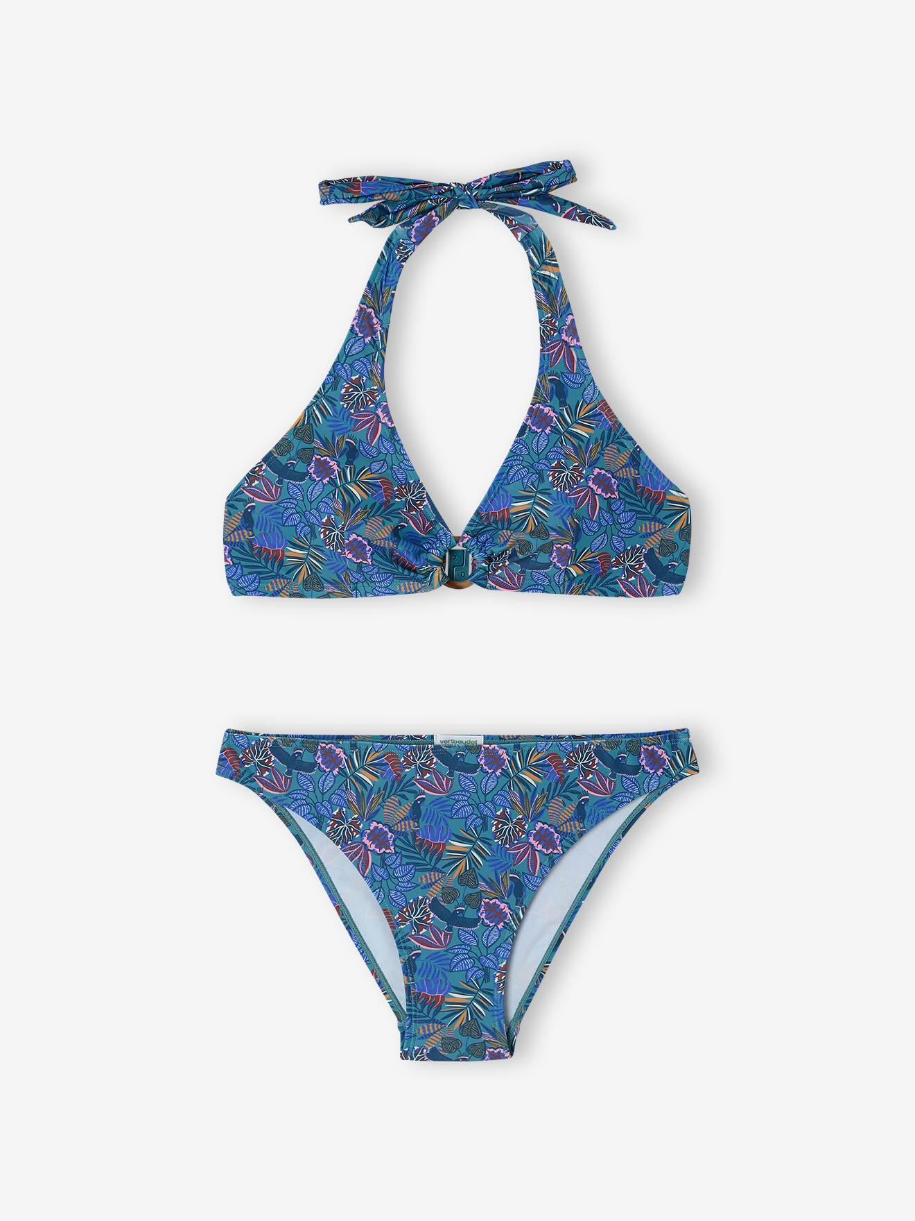 Maillot de bain 2 pièces capsule famille bleu