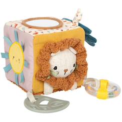 Jouet-Premier âge-Cube de jeu en tissu little lion