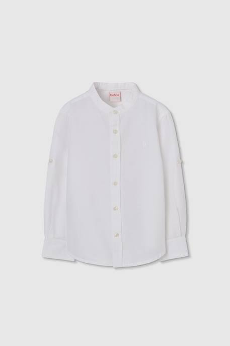 Garçon-Chemise lin manches longues