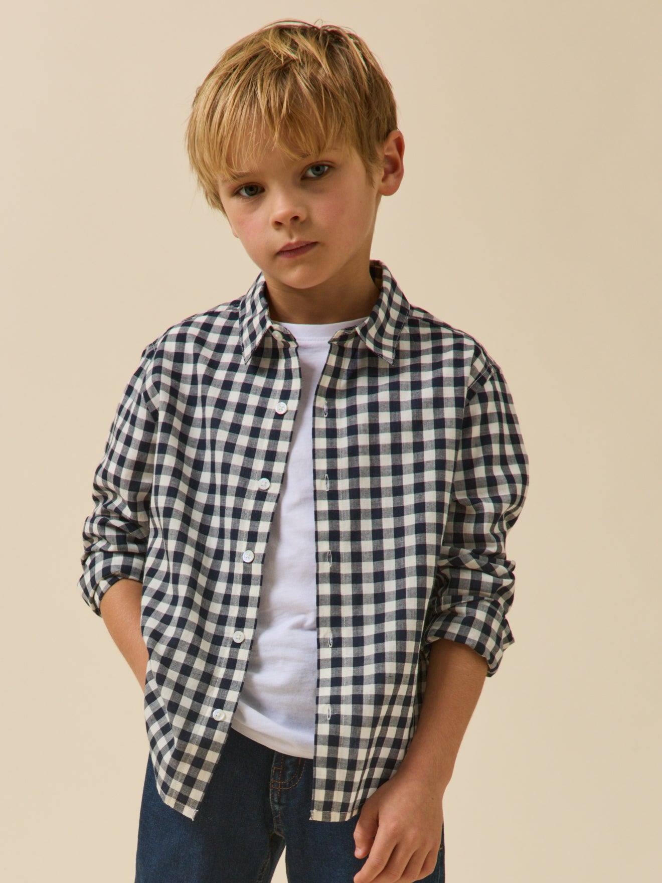 Chemise Carreau Vichy Garon Vichy Encreblanc 24 €