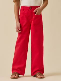 Pantalon droit  en denim  - vertbaudet enfant