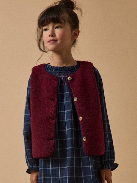 Fille-Veste en sherpa - collection junior