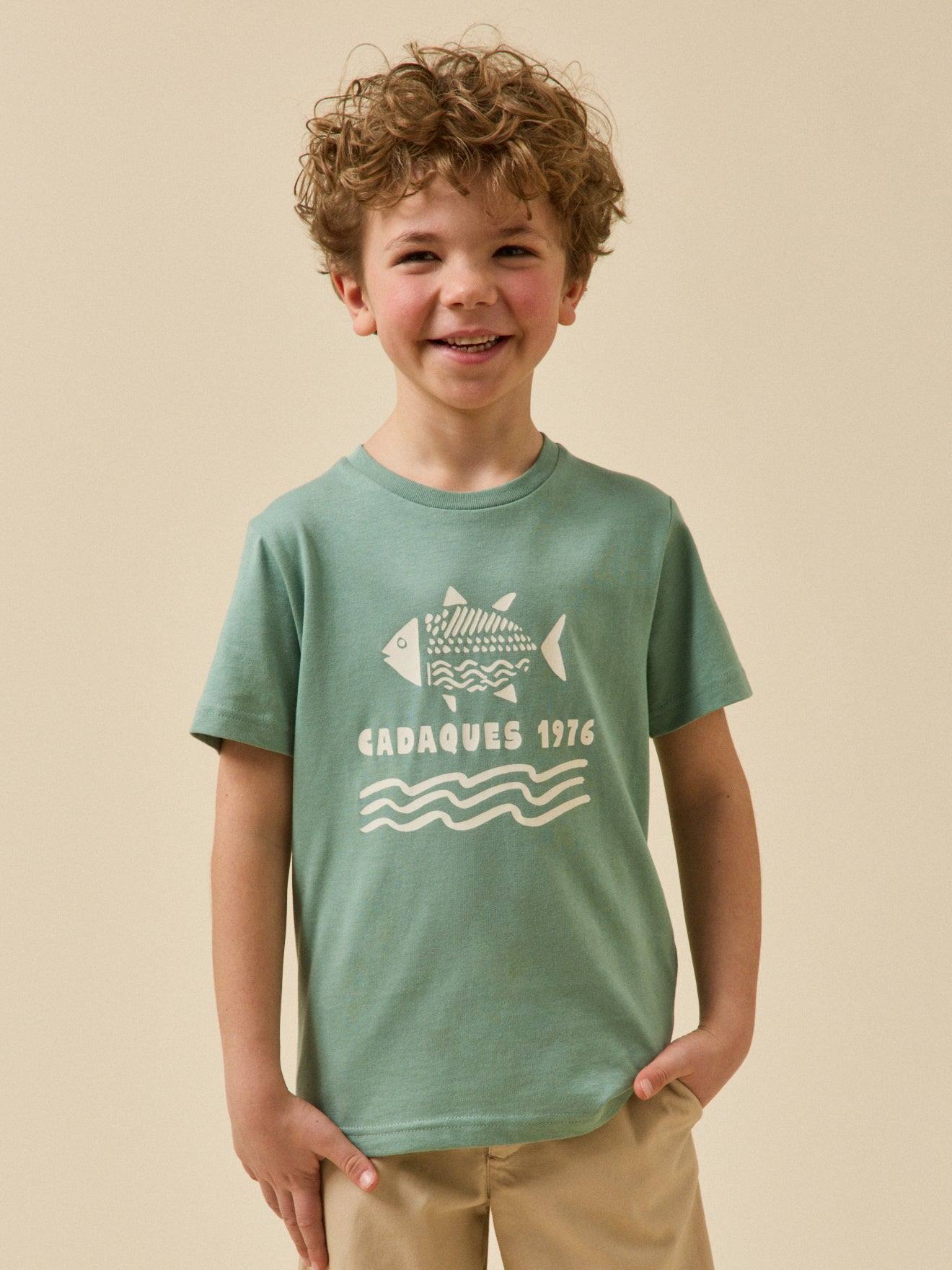 T-shirt Imprim Garon - Coton Biologique Celadonfish 12 €