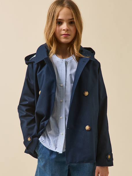 Fille-Manteau, veste-Manteau, parka, blouson-Trench court  - collection junior