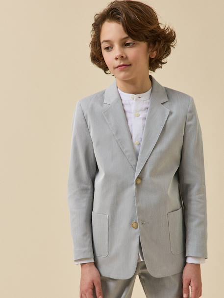 Veste de costume rayée garçon - collection fêtes et mariages  - vertbaudet enfant