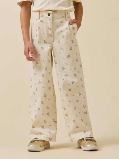 Fille-Pantalon large imprimé fille