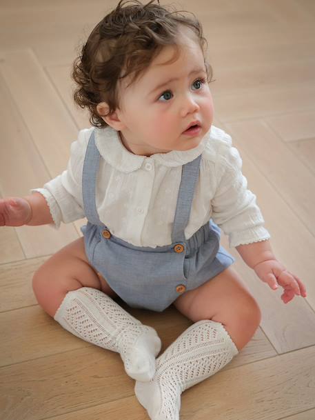 Bébé-Short-Bloomer chambray bébé