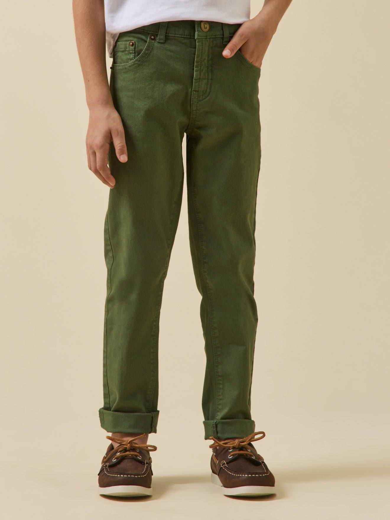Pantalon 5 Poches Garon Kaki 16 €