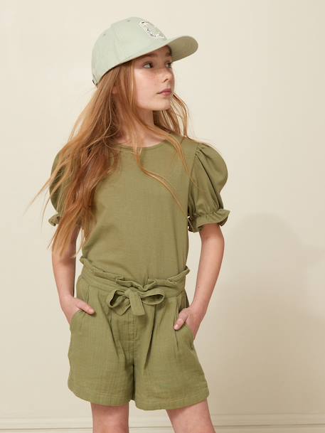 Fille-Short fille en gaze de coton biologique