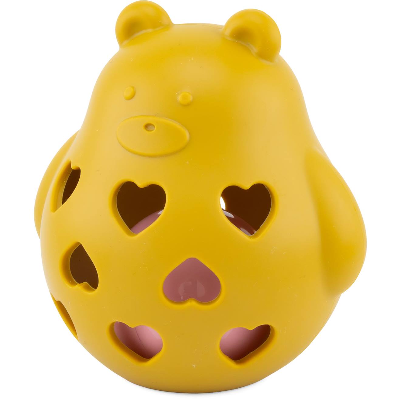 Hochet Ourson En Silicone Jaune