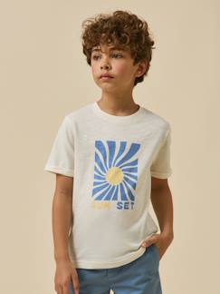 T-shirt imprimé garçon - coton biologique  - vertbaudet enfant