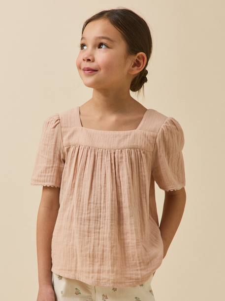 Fille-Chemise en gaze  - coton biologique