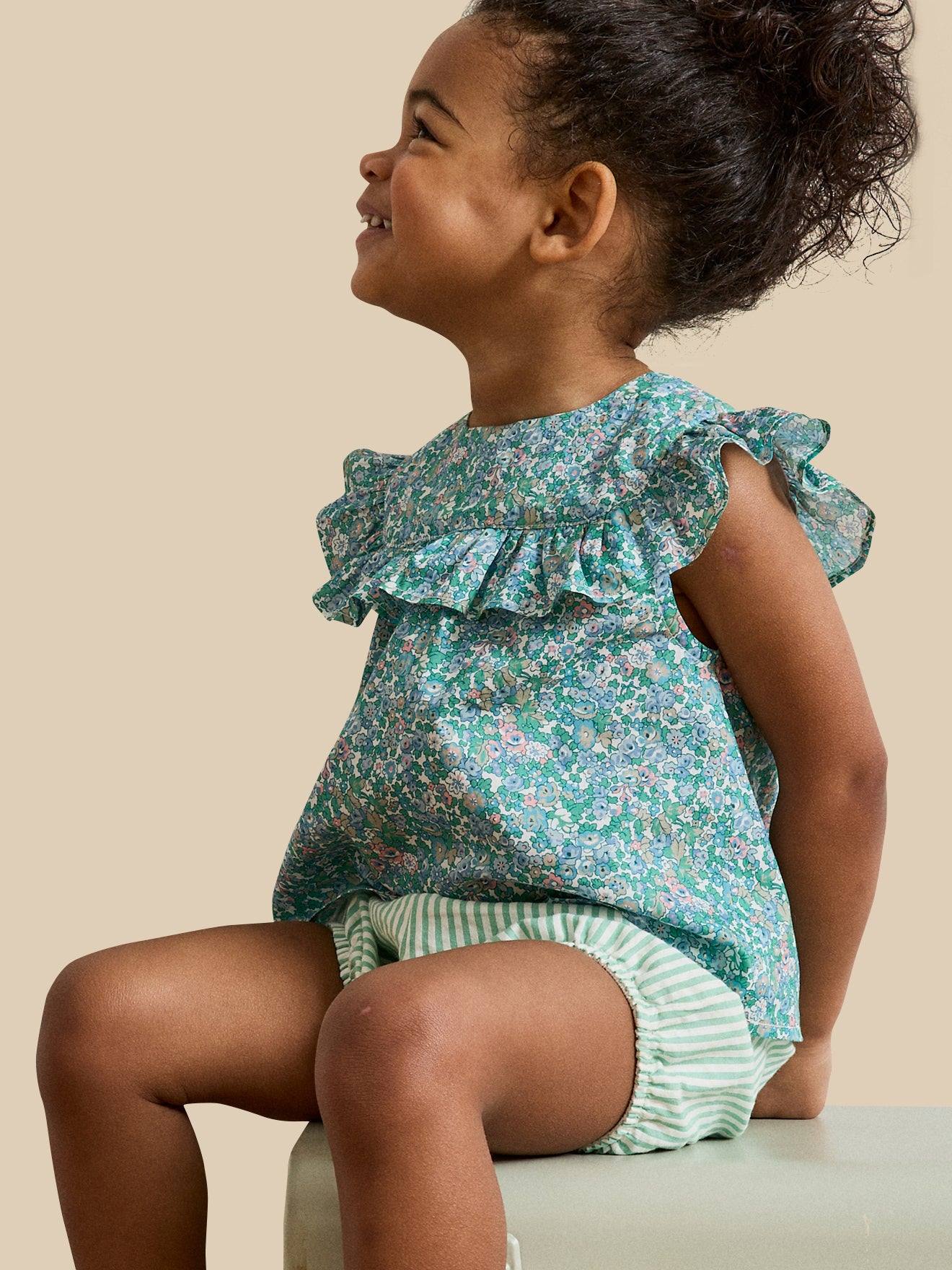 Top en tissu liberty harriet bébé liberty harriet