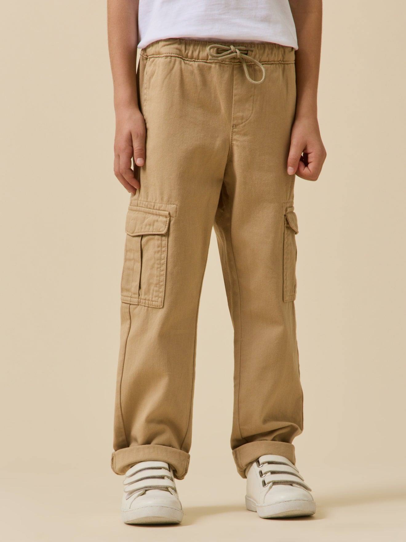 Pantalon Cargo Garçon Beige