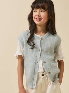 -Cardigan fille laine et mohair