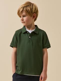 Polo garçon en coton bio  - vertbaudet enfant
