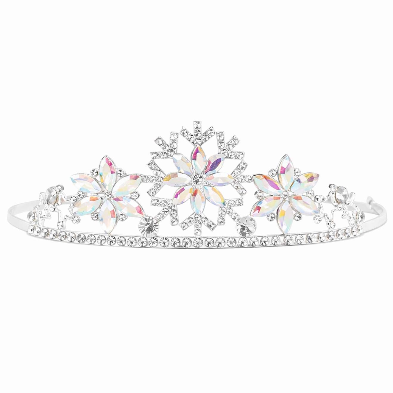 Diadème Serre-tête Déguisement Reine De Glace Argent