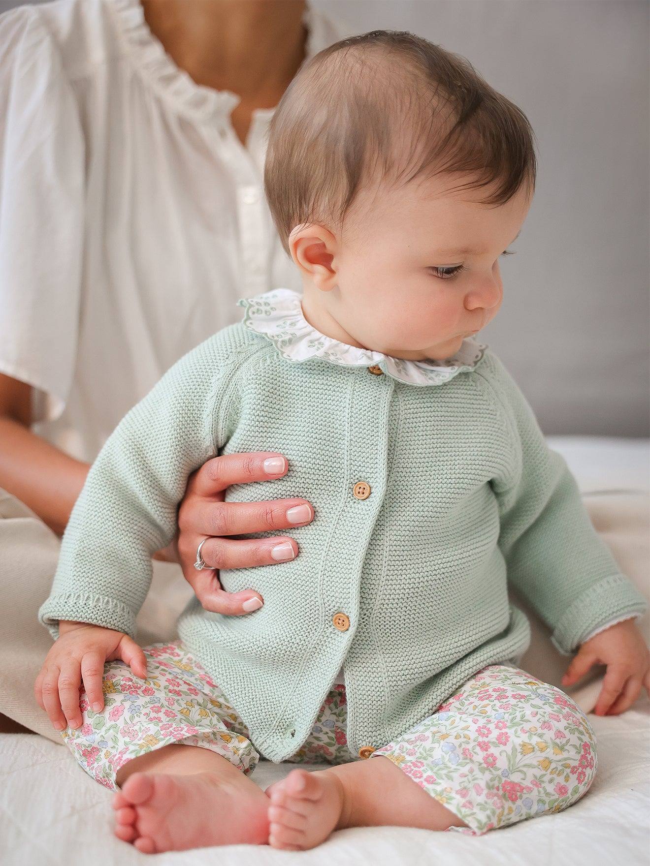 Cardigan Bébé - Coton Biologique Amande