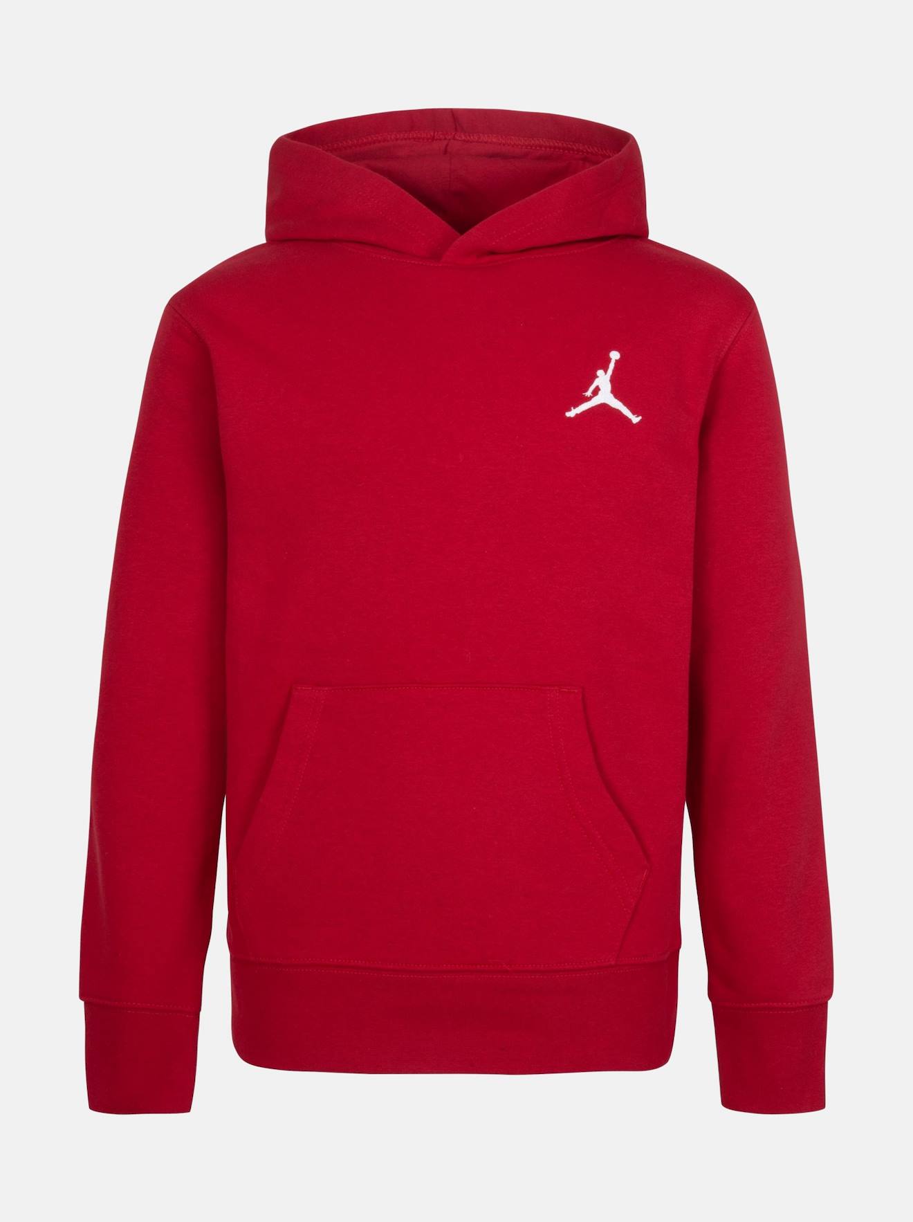 Sweat À Capuche Enfant Manches Longues Avec Poche Kangourou Rouge