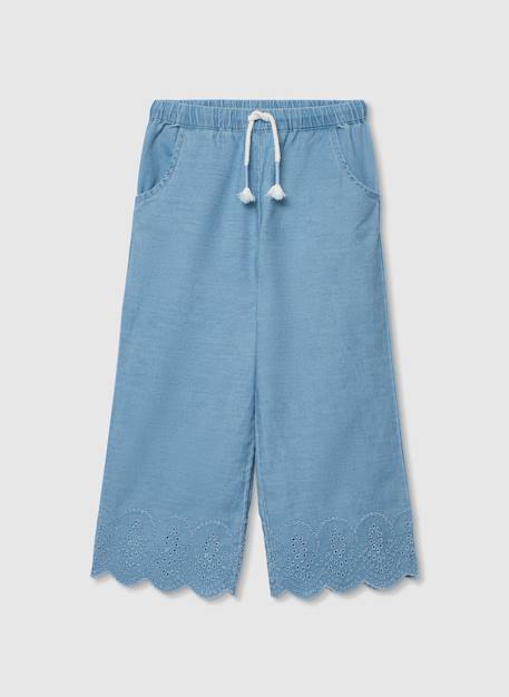 Fille-Pantalon-Pantalon en denim à lacets