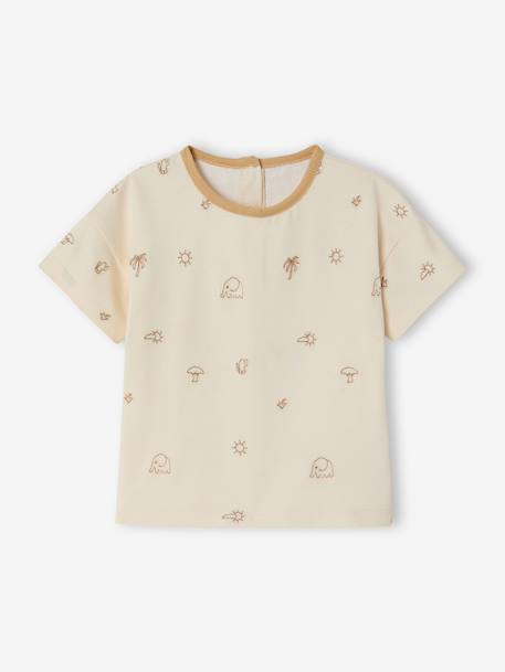 Bébé-T-shirt, sous-pull-T-shirt-T-shirt bébé garçon brodé coton bio