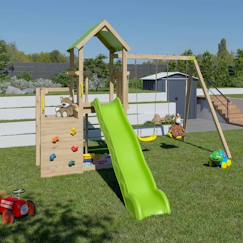 Jouet-Jeux de plein air-Jeux de plage-Tentes anti UV-Aire de jeux en bois ultra xperience trigano - 8 enfants