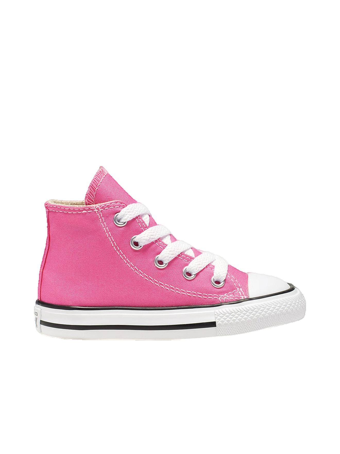 Basket Chuck Taylor All Star Hi Modèle Haut En Toile Enfant Rose