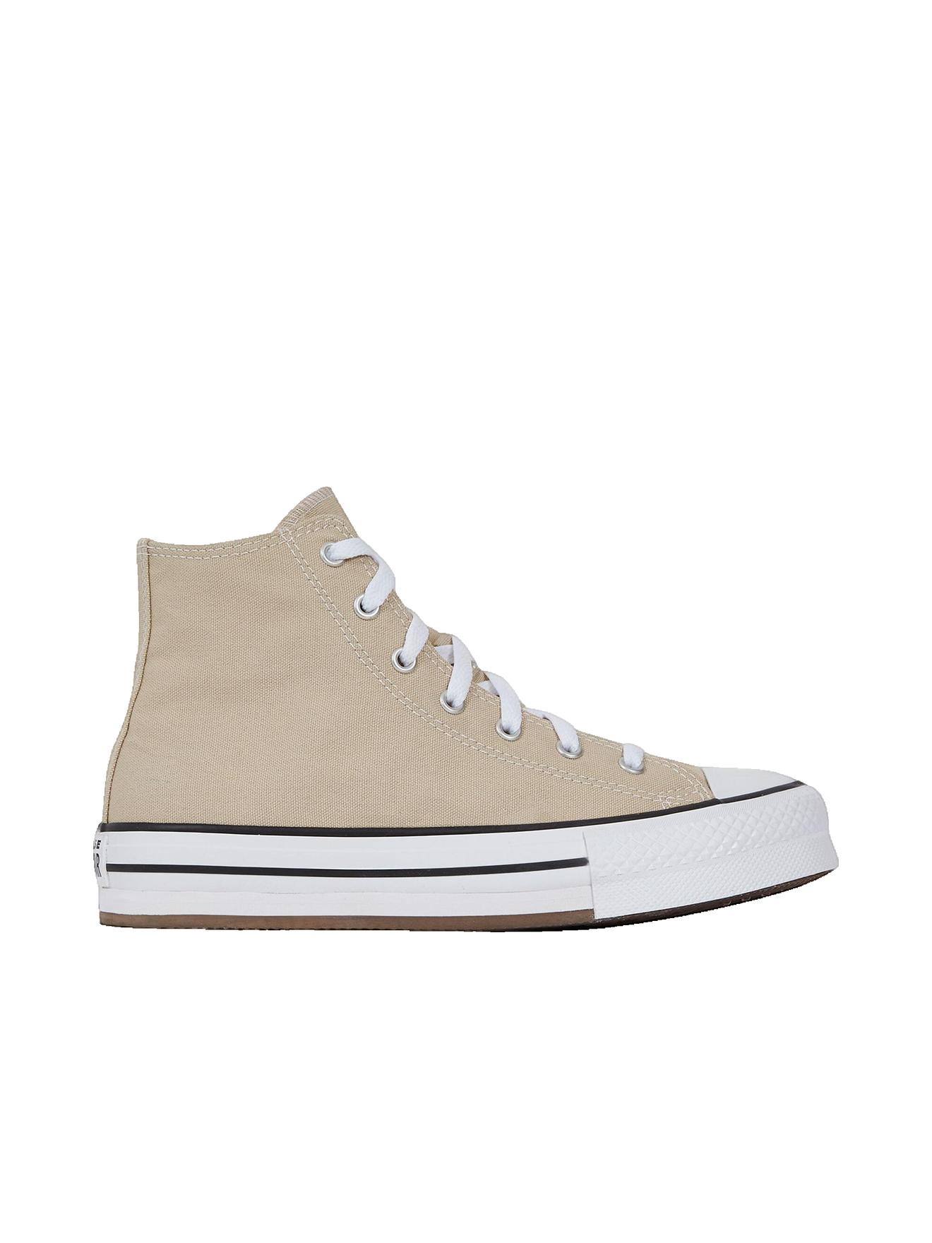 Chaussure Montante À Plateforme Chuck Taylor All Star Eva Lift – Beige – Junior Beige