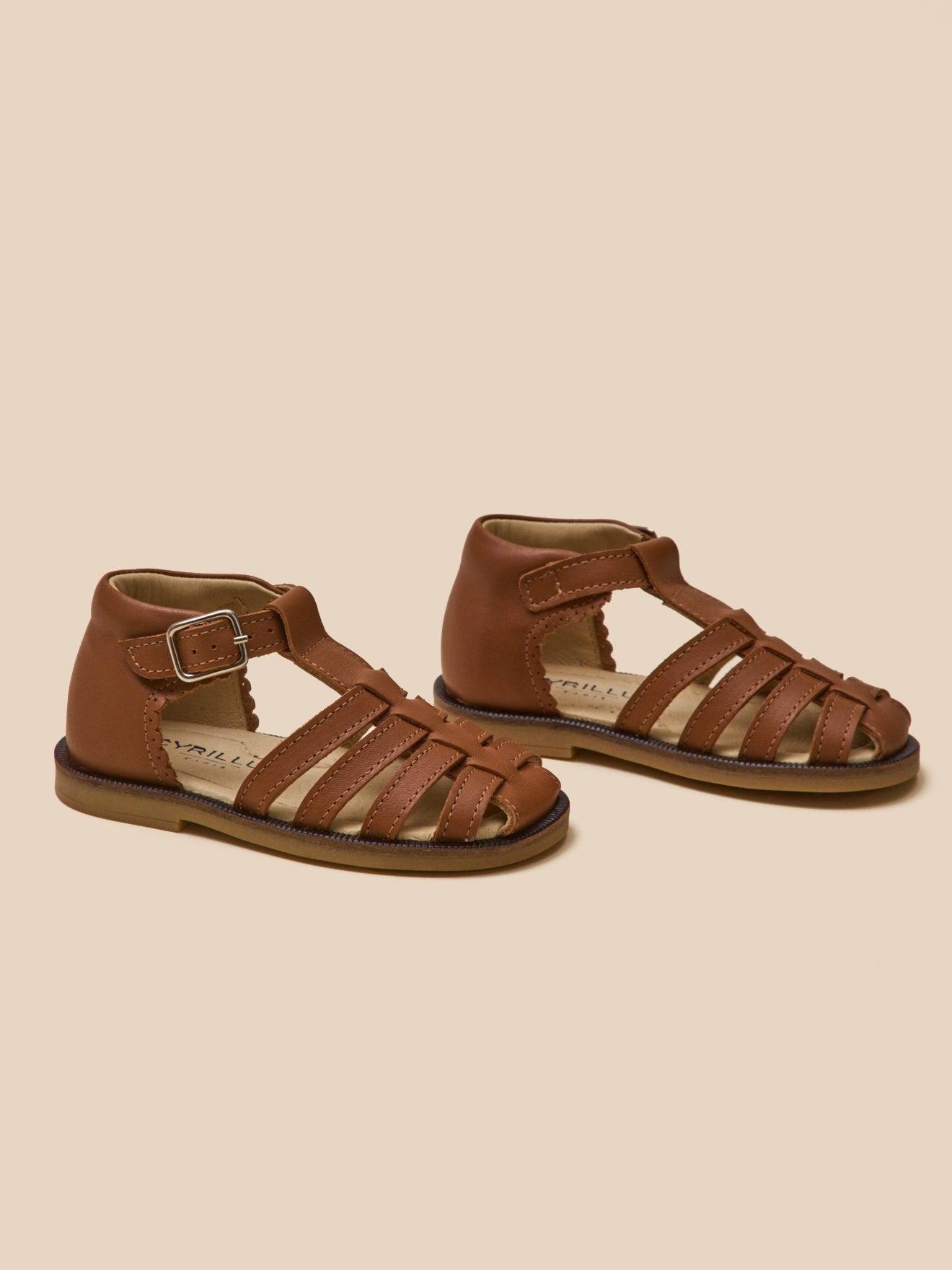 Sandales Fisher En Cuir Bb Camel 39 €