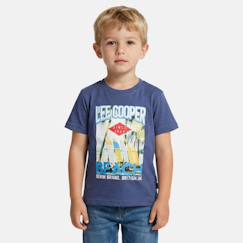 T shirt garçon manches courtes imprimé plage  - vertbaudet enfant