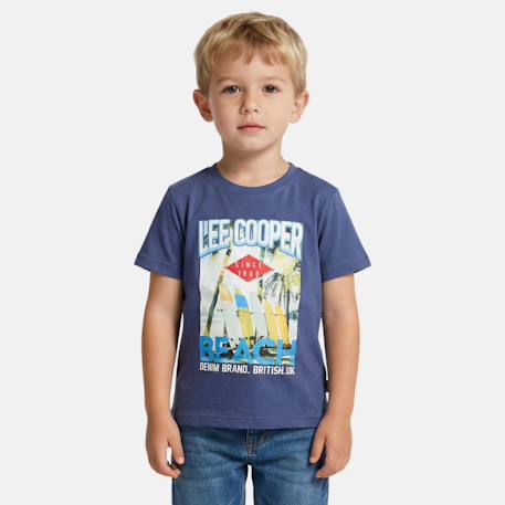Garçon-T shirt garçon manches courtes imprimé plage