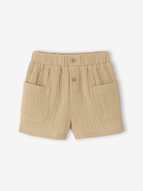 Bébé-Short bébé gaze coton